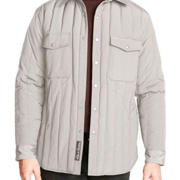 ROBERT GRAHAM Quilted Padded Shacket Jacket - Men's Size S - Stone - NWT $348.00 - Picture 11 of 11